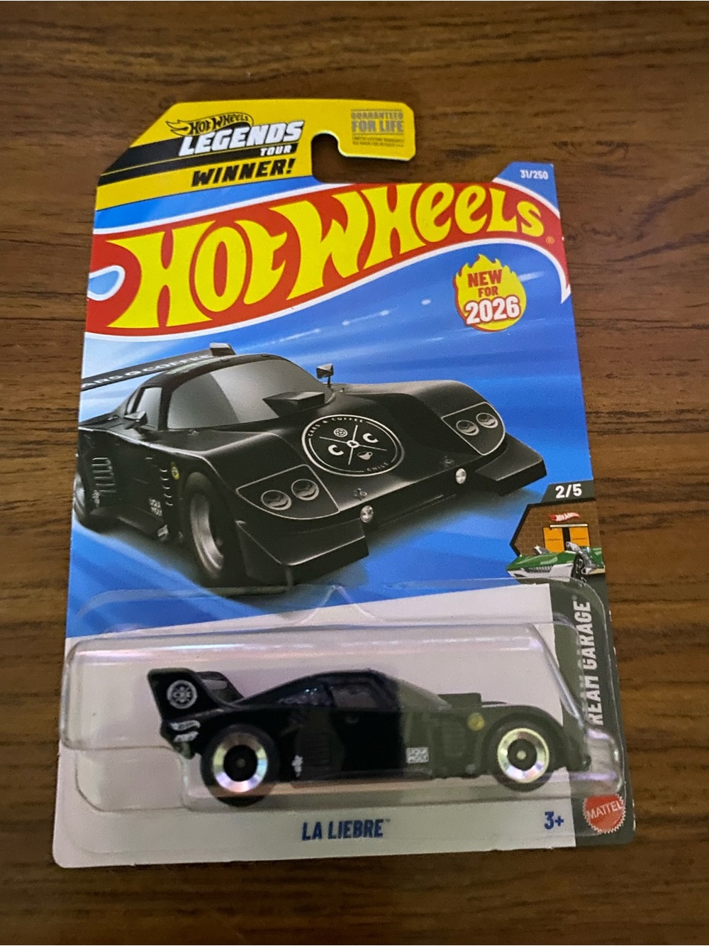 How wheel la lie Fe 1:64 diecast black car hw dream garage unopened box 2026